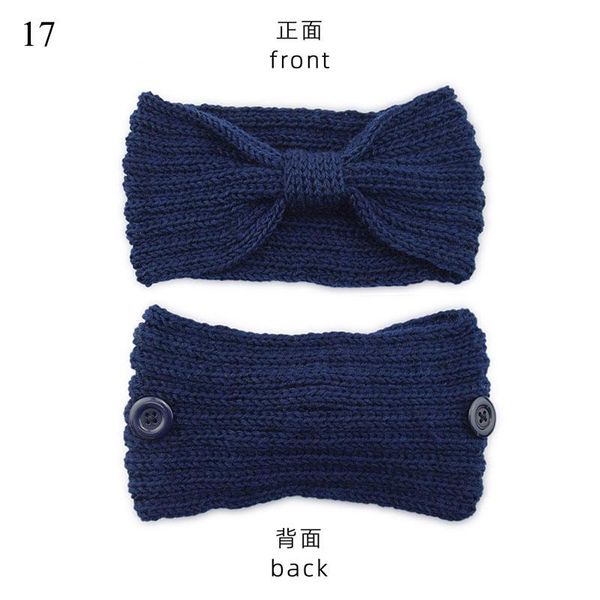 

winter elastic wool knitted women headband button wide head wrap mask holder bandage stretch turban hairband hair accessories q sqccek