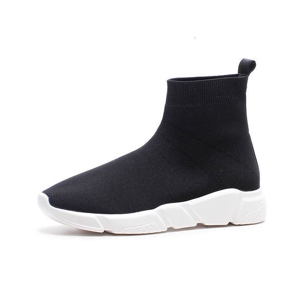 

stretch 2021 new socks solid colors for women shoes woman autumn boots ngvd, Black