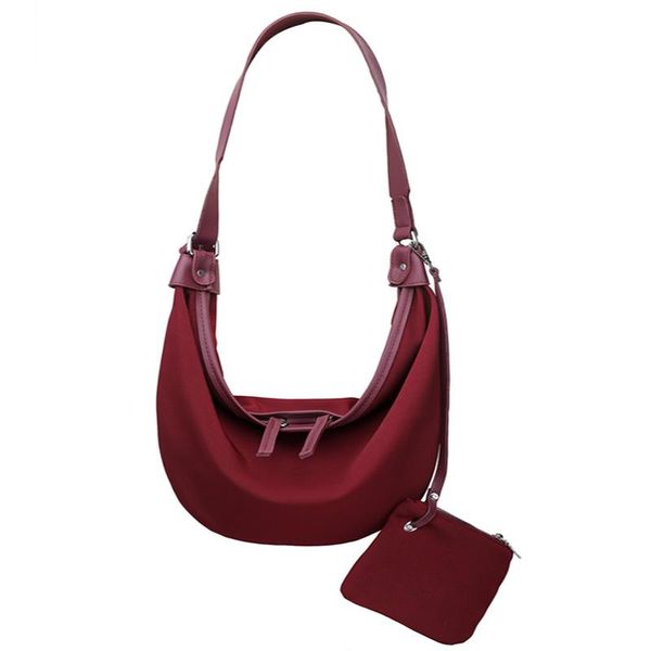 

fashion nylon shoulder bag women casual soft crossbody bag handbag lady messenger bolso 2 pieces