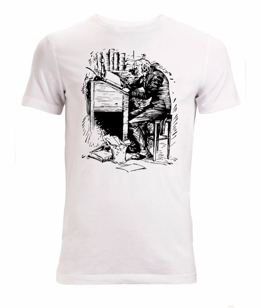 

new summer fashion ebenezer scrooge charles dickens character artwork men's white sport hooded sweatshirt hoodie men t shirt