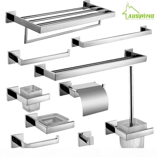 

set sus sus 304 accessories steel 304 hardware mounted set bathroom wall chrome stainless square bathroom akjmg ffshop2001