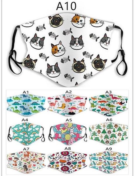 

masks factory kids cartoon reusable cotton with filters slot pm2.5 anti-fog haze dust washable children adjustable e p1xpo