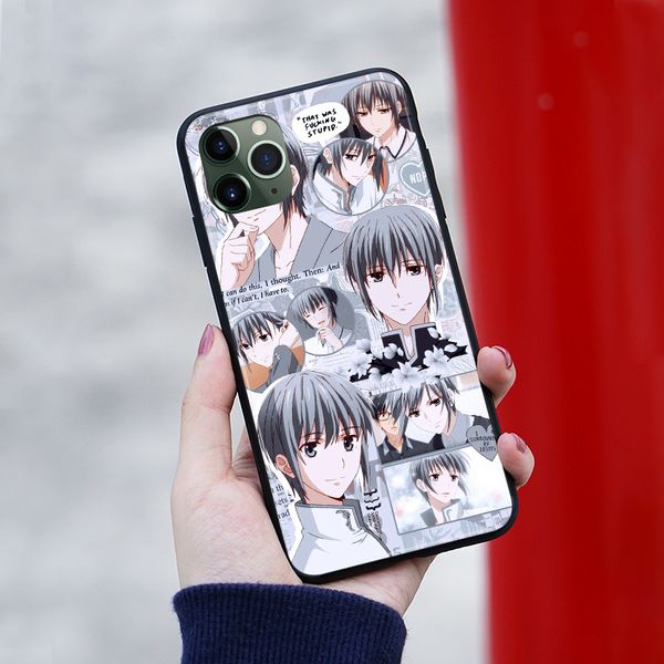 

fruits basket yuki sohma anime soft silicone phone case cover for iphone se 6 6s 7 8 plus x xr xs 11 12 mini pro max