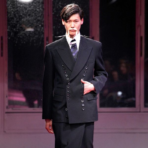 

2021 new s-6xl made under measure men's double breasted big lapel style passion suit. gr8a, White;black