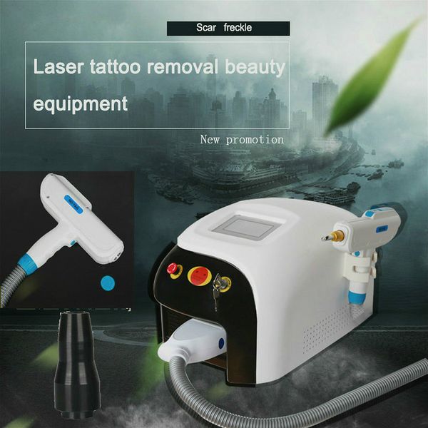 

good quality nd yag laser with red aiming 1064nm 532nm carbon doll q switched nd yag laser tattoo removal acne treatment machine, Black