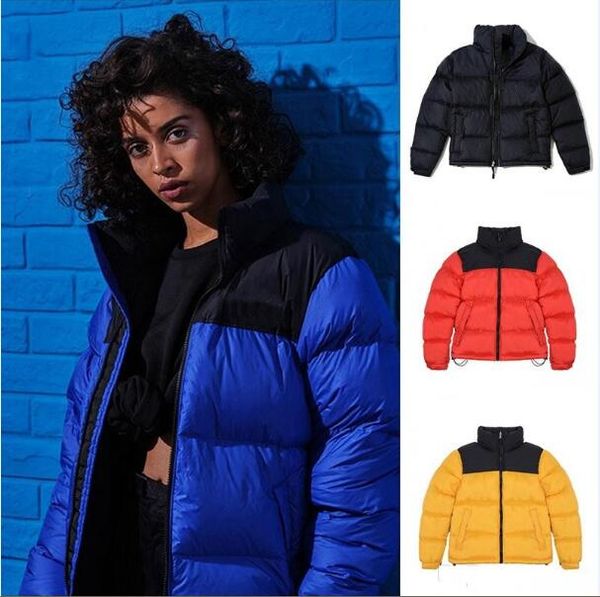 

мода мужские стилисты пальто листья печати parka зимняя куртка мужчины женщины зима перо шинель куртка пуховик пальто размер s- jk079, Black