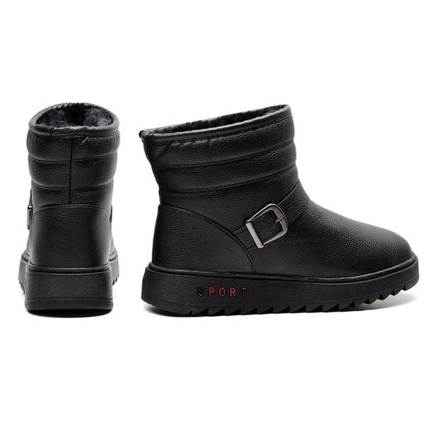 

waterproof men shoes winter boots 2020 outdoor casual snow boots men warm safety shoes cowboy zapatos de hombre, Black