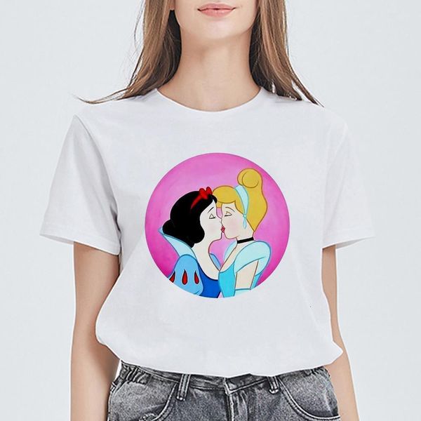 

new t shirt women funny harajuku lgbt t-shirt pretty friendly fashion tshirt plus size ropa mujer lovely sweet tee shirt, White