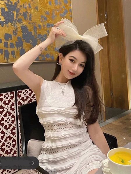 

dress skirt cake skirtsmallthe waist is slimthe fresh fairy temperament dress is super fairy in summerwhite cake skirt by04a, Black;gray