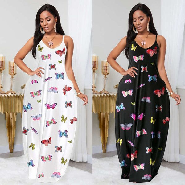 

pattern fashion butterfly ly9256 women's digital print dress, Black;gray