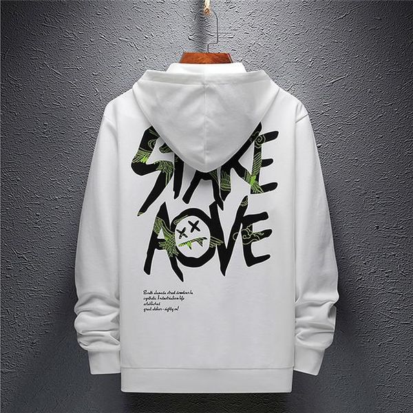 

2020ss весной и осенью нового мужской балахон высокого класса чистый хлопок печать буква с длинными рукавами цвета многораундовой панели шеи, Black