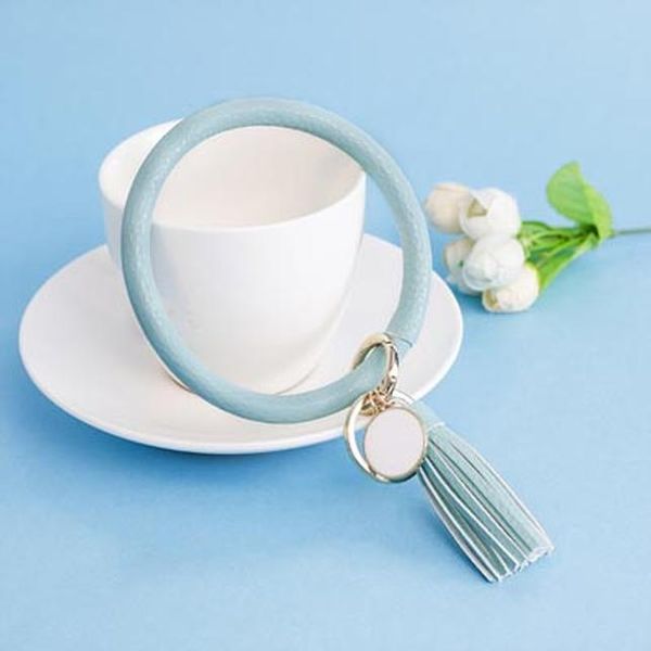 

fashion ring pu leathe tassel keychain gifts for women llaveros mujer car bag accessories keyring jewelry accessory ch3594 h wmtnye