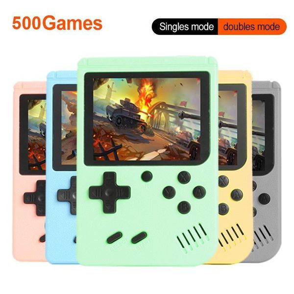 

500 in 1 3.0 inch lcd sreen support 2 players portable retro game console handheld game advance players boy 8 bit for kids gift1