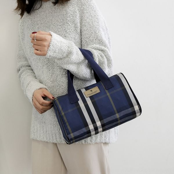 

evonk 2020 cloth makeup plaid new storage storage bagcosmetic cosmetic bagcapacity portable travel wash large bag bag fashion large simple p