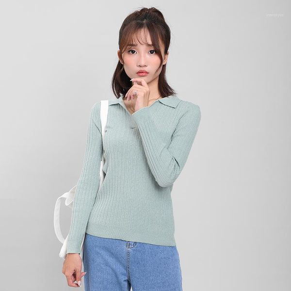 

dmlfzmy knitwear women autumn 2019 autumn new women's coat long-sleeved lapel korean casual shirt1, White;black