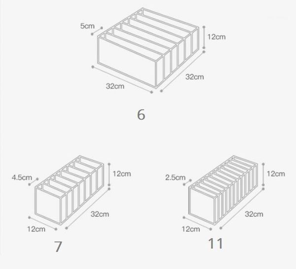 Aufbewahrungsboxen, Behälter, Unterwäsche, Boxen, Socken, Artefakt, Platz für BHs, Schubladentyp, Fächer, Kindergarderobe, Abschlussgitter, Haushalt1