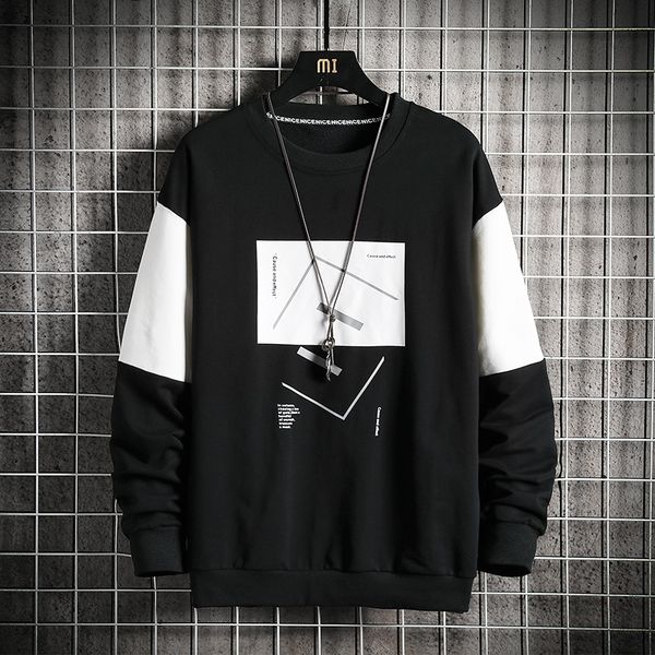 

new 2021 solid color sweatshirt men's hoodies spring autumn hoody casual streetwear clothes mnsa, Black