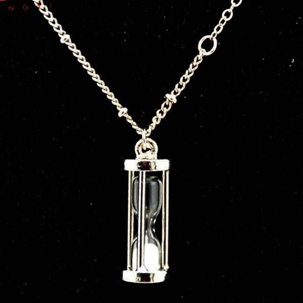 

pendant necklaces small version fashion jewelry metal hourglass necklace, Silver