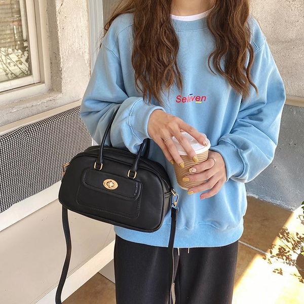 

small women tote bag vintage female handbags fashion shoulder crossbody bags for lady 2021 pu leather solid designer purses sac