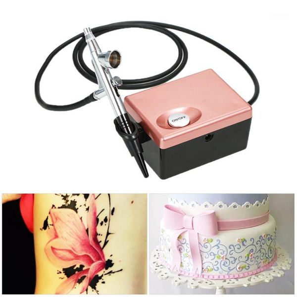 

kkmoon professional airbrush art painting kit mini air compressor for temporary tattoos cake decorating art airbrush1