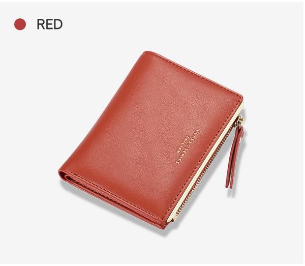 

hbp pu wallet fashion women purse card holder t2602-1218, Red;black