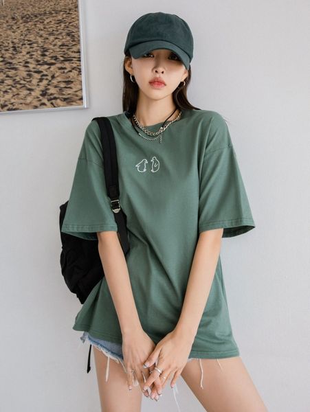 

dazy cartoon graphic drop shoulder tee 99gw#, White