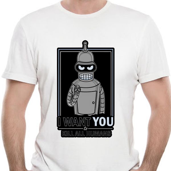 

printed men t shirt tshirt short sleeve new style i want you to kill all humans bender women t shirt 9302d sport hooded sweatshirt hoodie