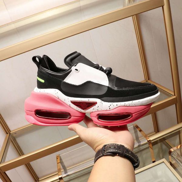 

temperament spring and autumn new mens fashionable thick bottomed round head womens shoes dress shoes original packaging 34-46, Black