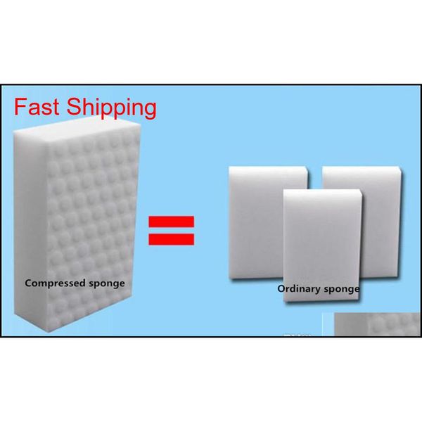 

10pcs 10*6*2 high density double compressed kitchen cleaning melamine sponge magic eraser pad for dish washing/car cle qylomr bwkf