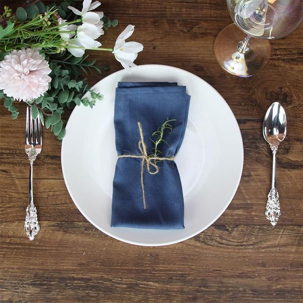

table napkin wedding linen pocket handkerchiefs for party banquet dishes/tray decor supplies kitchen accessories 40x40cm