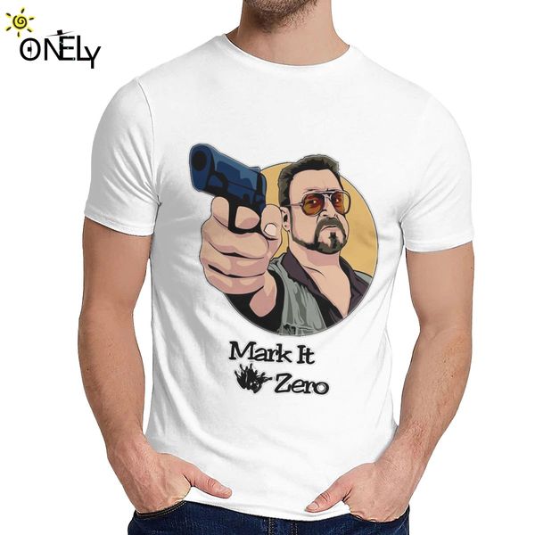 

s the big lebowski walter mark it zero graphic print slim la camiseta design for sport hooded sweatshirt hoodie men t shirt