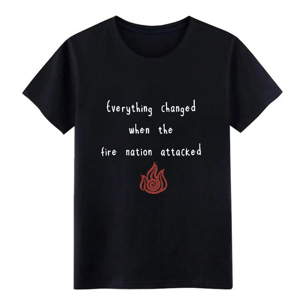 

everything changed when the fire nation attacked print xxxl cool sunlight humor summer style outfi sport hooded sweatshirt hoodie t shirt