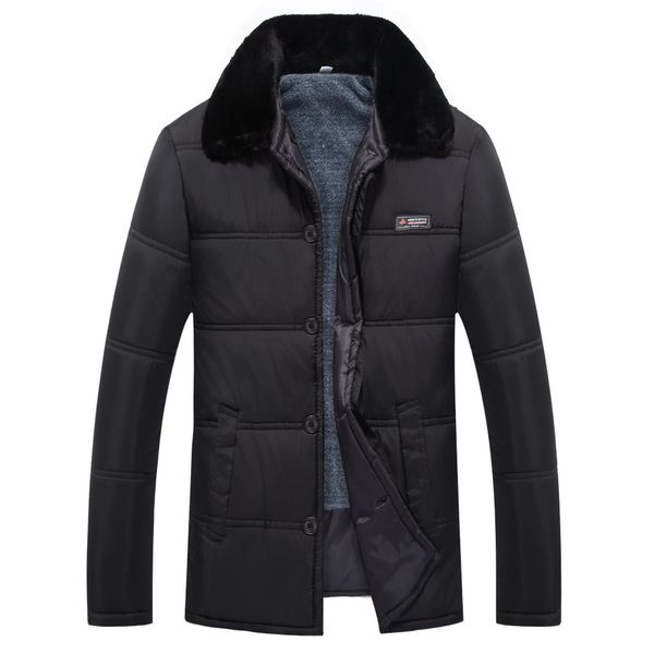 

fathers winter parka men clothes 34, Black