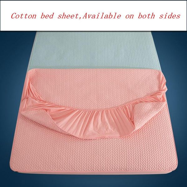 

cotton quilted protective cover thicken non-slip mattress cover customizable bed sheet 360Â° all inclusive fitted sheet