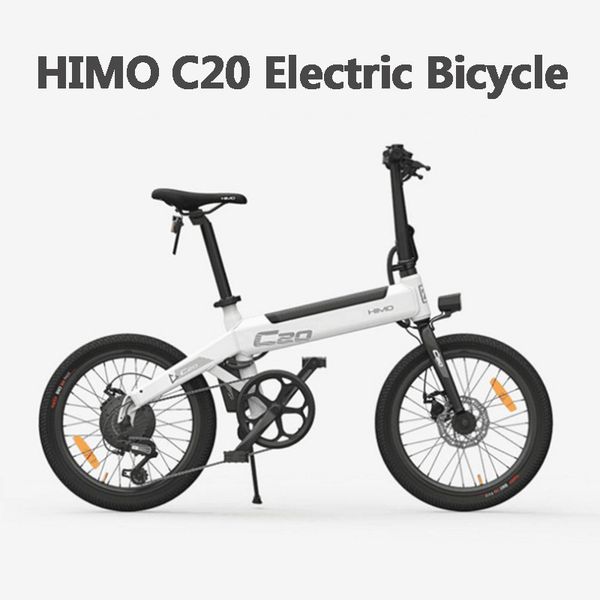 

eu stock) himo c20 electric moped bike c20 ebike 250w motor 20 inch grey white electric bicycle from xiaomi youpin