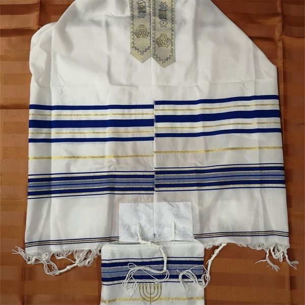 

je tallit talit prayer shawl & talis bag y201024, Blue;gray