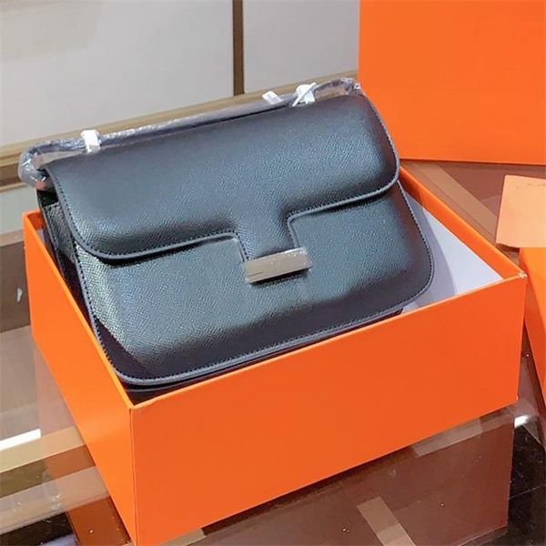 

crossbody handbag women single shoulder bag genuine leather wallet style stewardess bag silver buckle