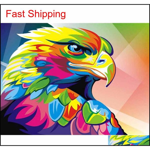 

50x40cm paints diy painting by numbers hand painted animals pictures oil paint gift coloring qyltne yh_pack