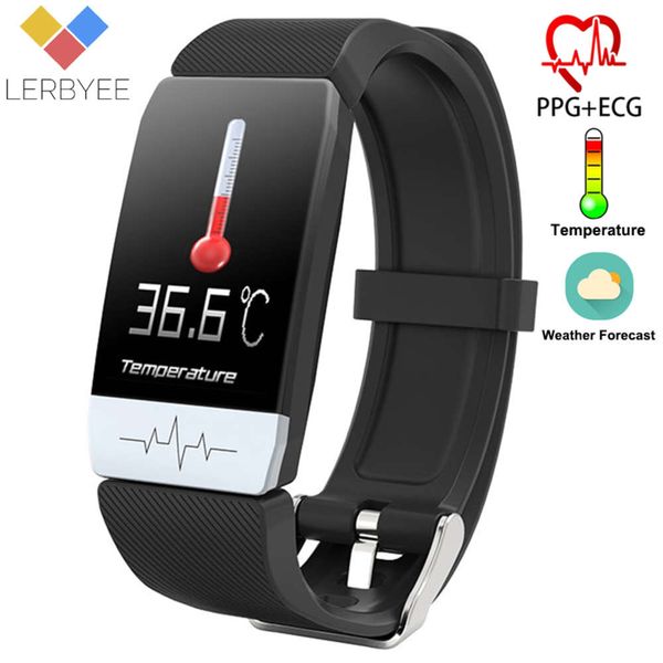 

t1 fitns tracker, smart watch temperature control, ecg, blood prsure