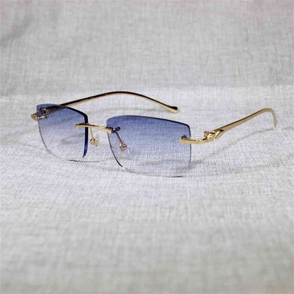 

70% off clearance online vintage leopard rimless sunglasses oval sun metal frame shades men summer outdoor clear glasses for reading, White;black