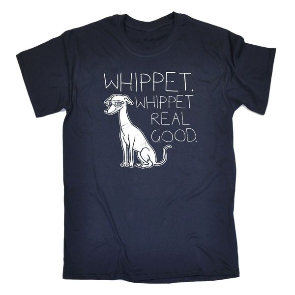 

sport print tshirts men whippet real good 80s t-shirt dog puppy humour funny birthday gift present 123t 100% cotton brand new t-shirts