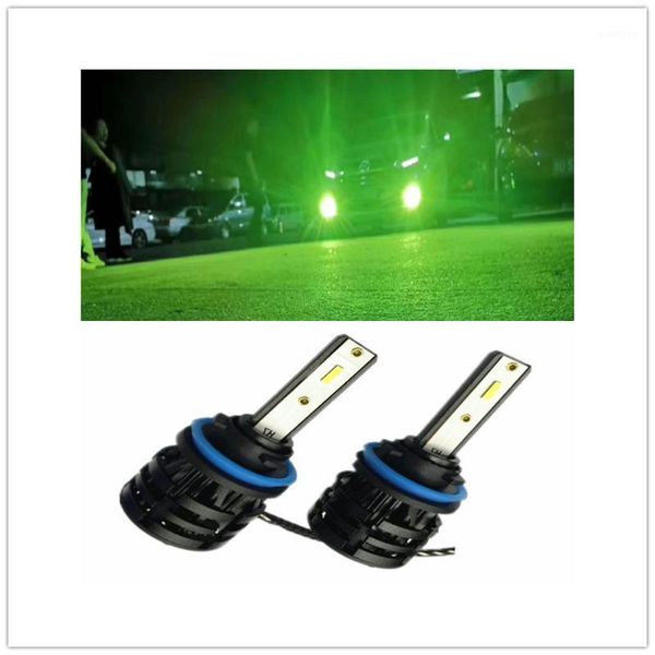 

2 car led fog bulbs h11 h8 h7 h1 h3 9005 9006 automotives turbo led 12v fog lamps lemon green1