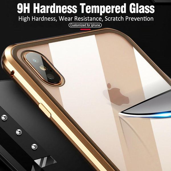 

double sided glass magnetic case for iphone 12 alumium metal 360 degree full case for iphone 11 12 pro max 12 h jllmlo