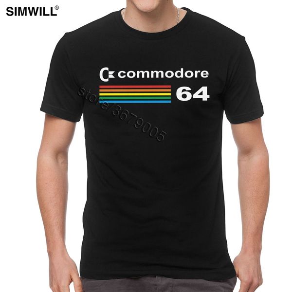 

sport classic brand tshirt men eco cotton commodore 64 t shirt 8 bit computer tees short sleeve o-neck print geek t-shirts gift idea