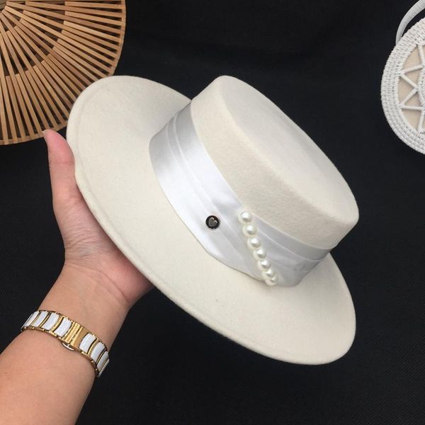 

fedora female british socialite qiu dong restoring ancient ways is han edition joker black wool hat flat felt trilby hat06, Blue;gray