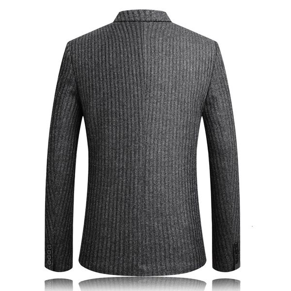 

2021 Striped Male Blazer Blazers Thin Fitting Suits Men MTA5, White;black