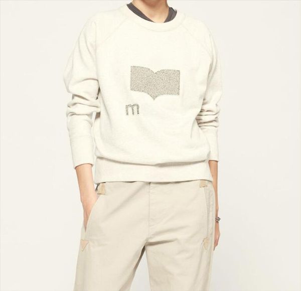 

autumn winter 100% cotton hoodie for women o neck letter print long sleeve casual loose pullover sweatshirt, Black
