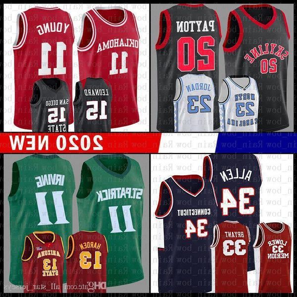 

ray34allen connecticutuniversityray mens kyrie gary20payton 11 basketballjersey irving kawhi15leonard trae11young black skyline