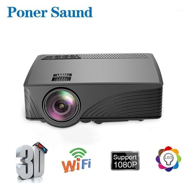 

Poner Saund GP12 Mini Projector Portable WiFi Android 6.0 Home Cinema for 1080P Video Proyector Phone Home Video 3D Beamer1