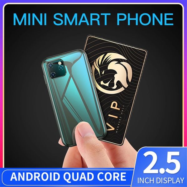 Super Mini разблокирован Soyes XS11 Smart Phones 1 ГБ RAM 8GB ROM 2.5 дюймов MT6580A Quad Core Android Google Play Dual SIM маленький карманный мобильный телефон